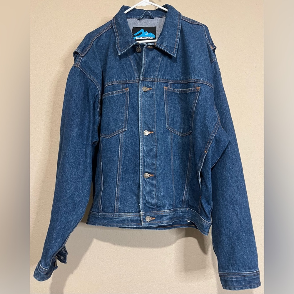 Mickey Mouse Custom Stitched Patch Jean Jacket Xl… - image 3